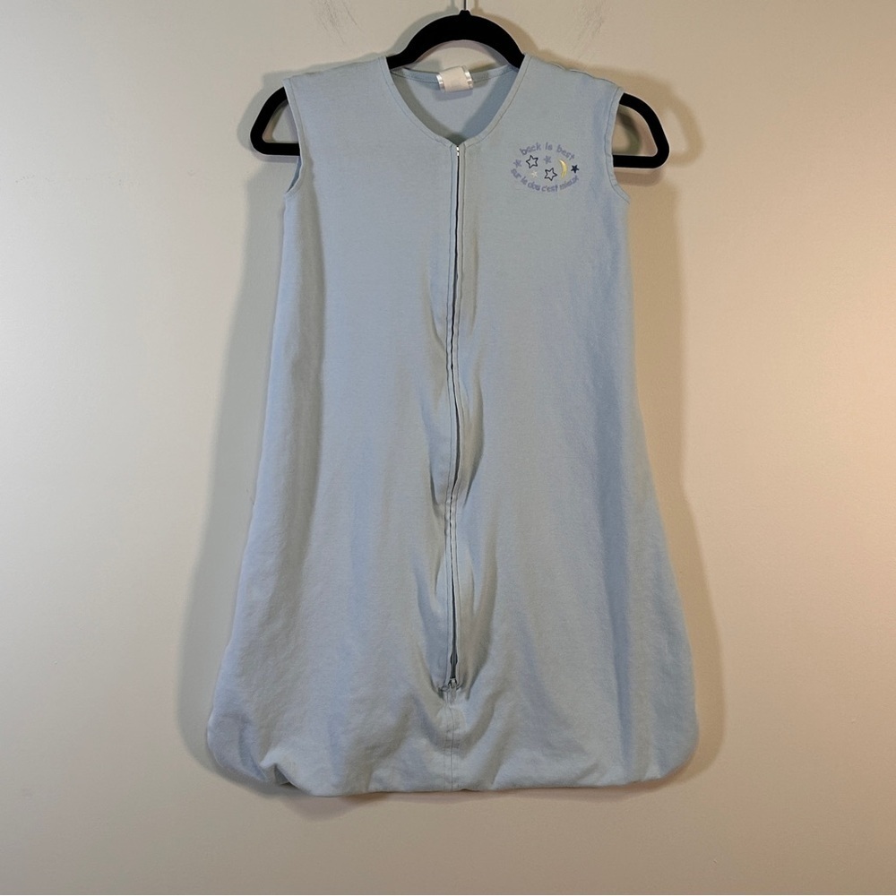 Sleep Sack Xl Sleeveless Size 18-24 Months light blue zippered *READ